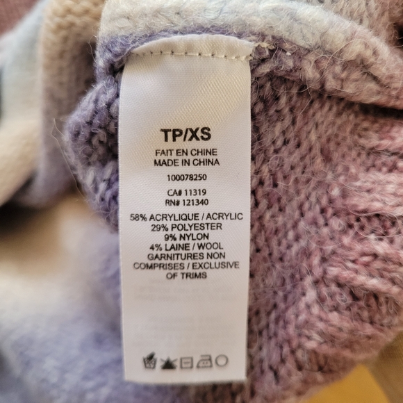 Garage Pastel Ombre Women's Crop Sweater - Picture 6 of 7